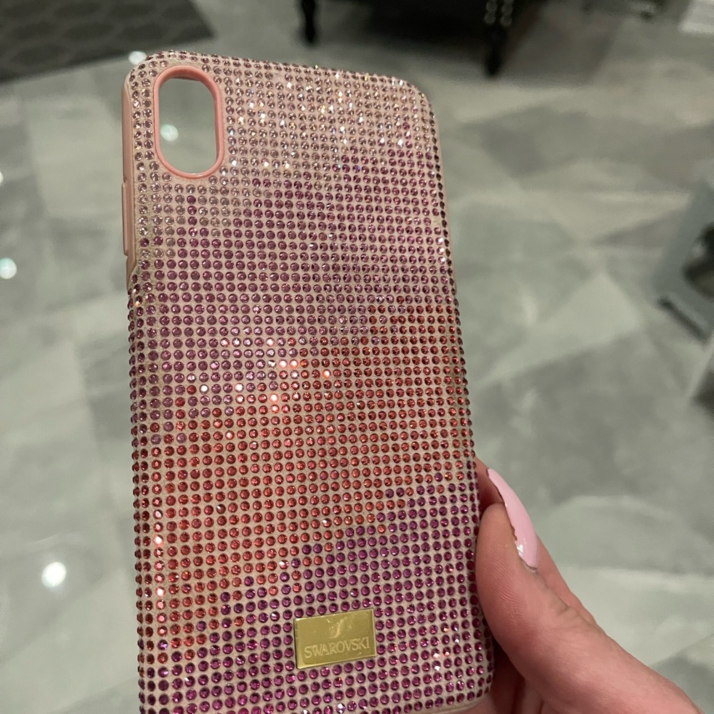 Baby Pink Swarovski Iphone XS Max case